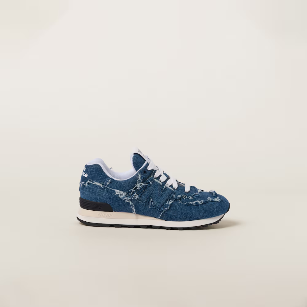 New Balance 574 x Miu Miu denim sneakers