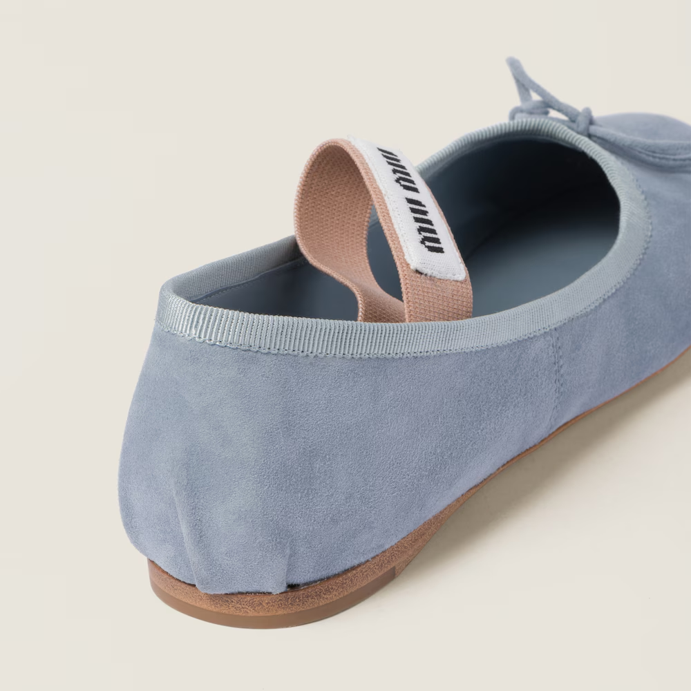 Suede ballerinas