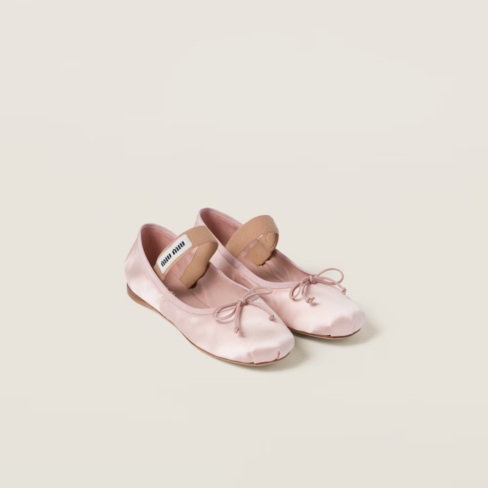 Satin ballerinas