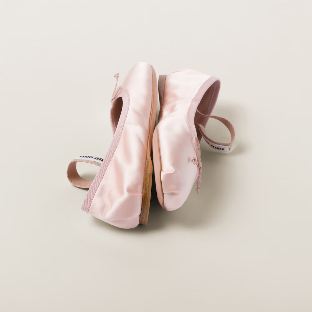 Satin ballerinas