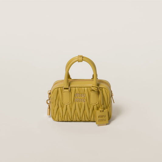 Arcadie matelassé nappa leather bag