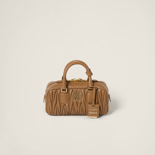 Arcadie matelassé nappa leather bag