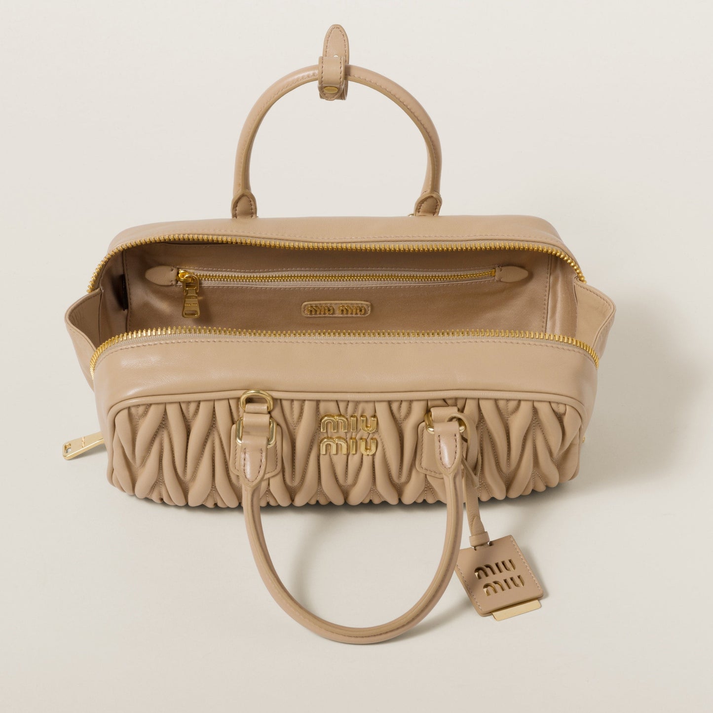 Arcadie matelassé nappa leather bag