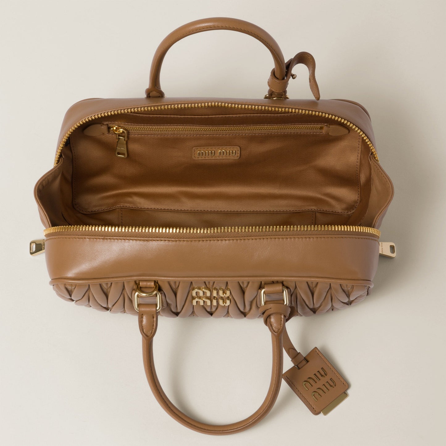 Arcadie matelassé nappa leather bag