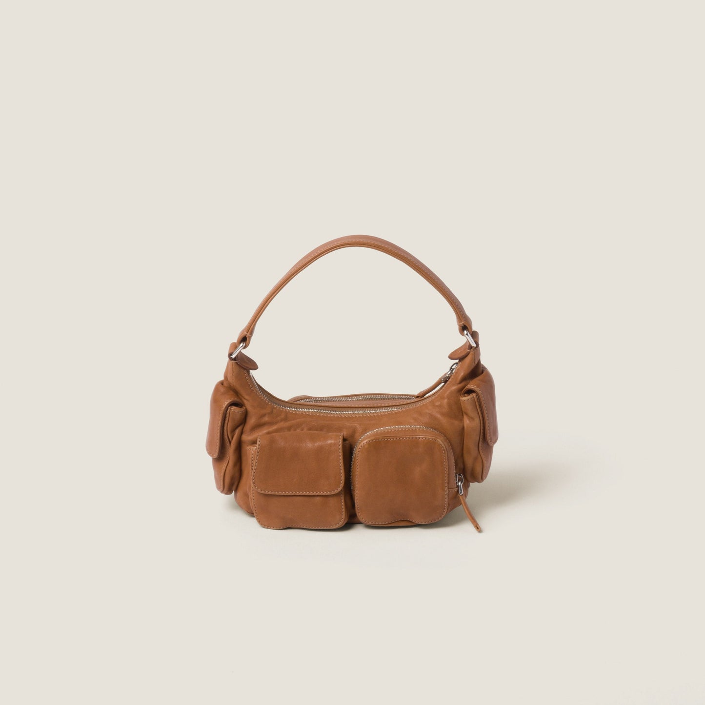 Pocket nappa leather bag