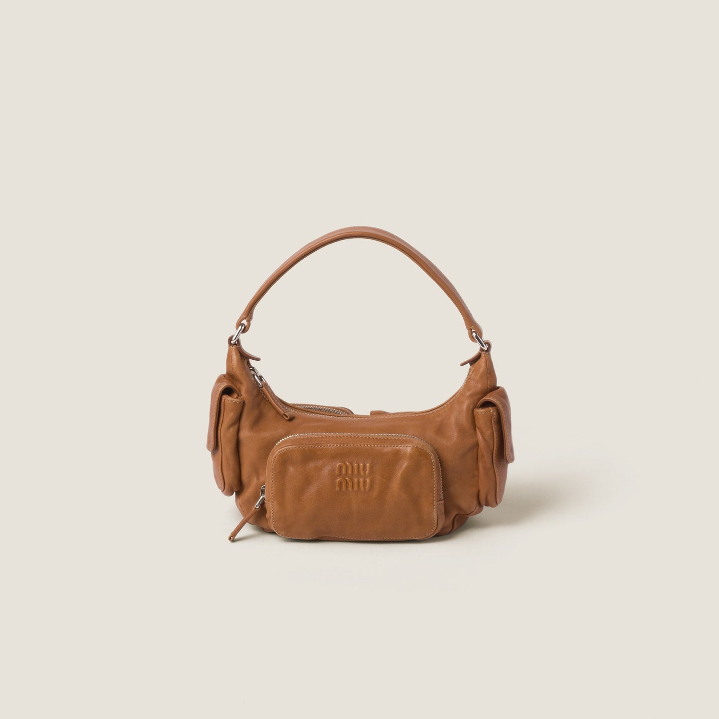 Pocket nappa leather bag