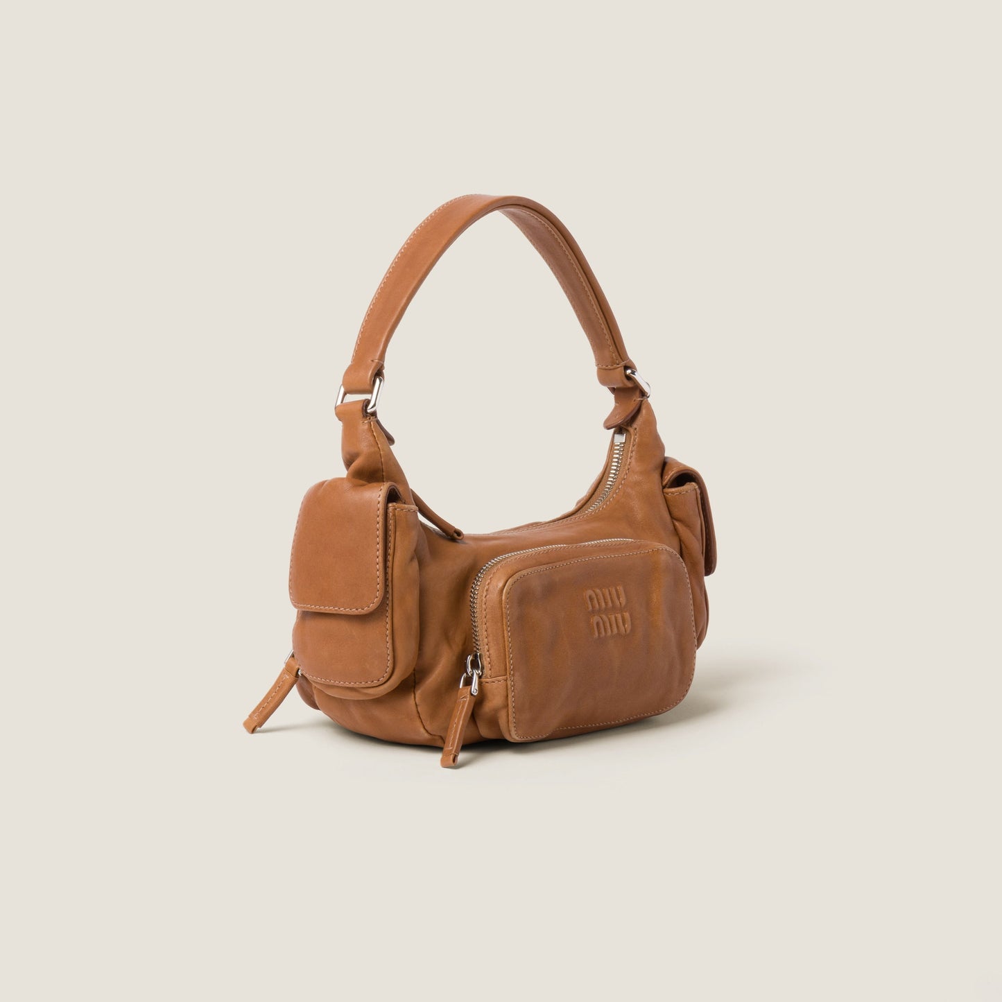 Pocket nappa leather bag