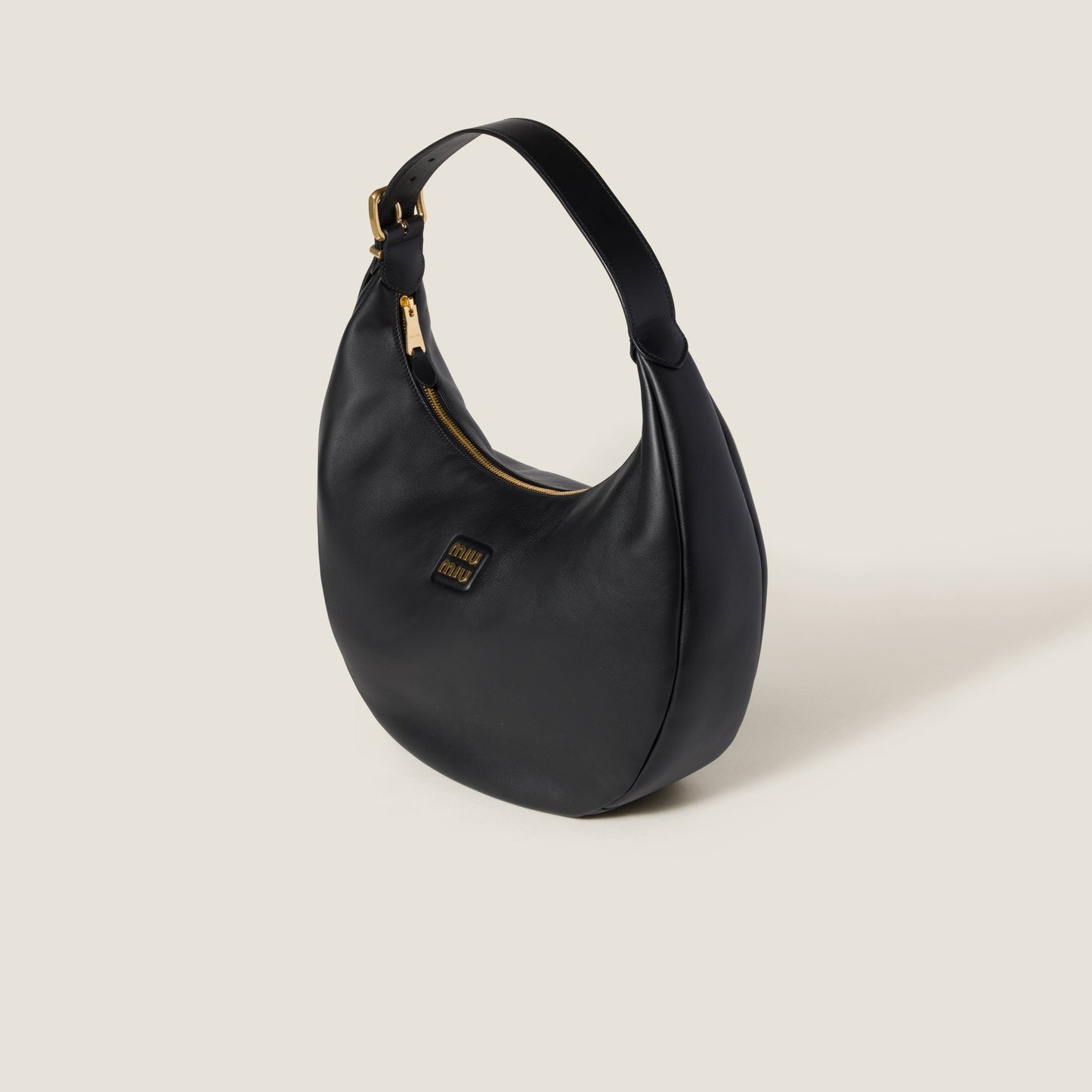 Leather hobo bag