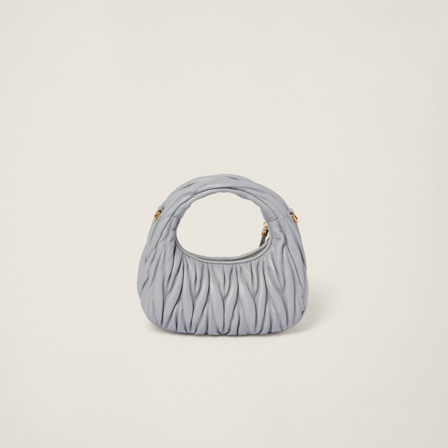 Wander matelassé nappa leather hobo mini-bag