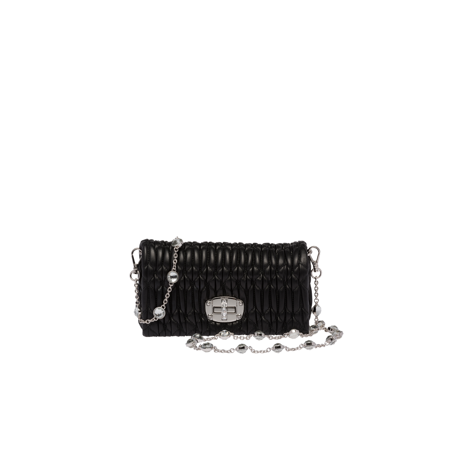 Miu Crystal nappa leather and crystal mini-bag