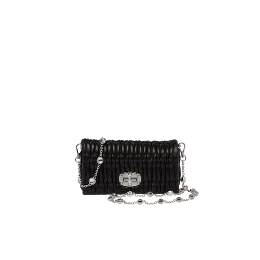 Miu Crystal nappa leather and crystal mini-bag