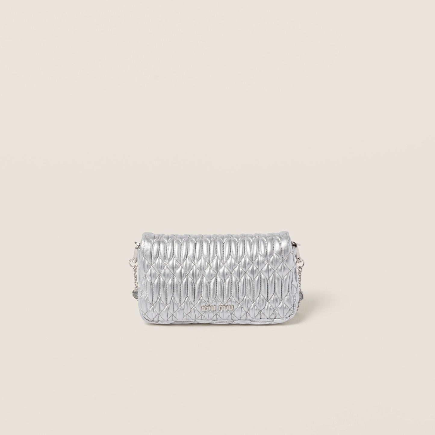 Miu Crystal nappa leather and crystal mini-bag