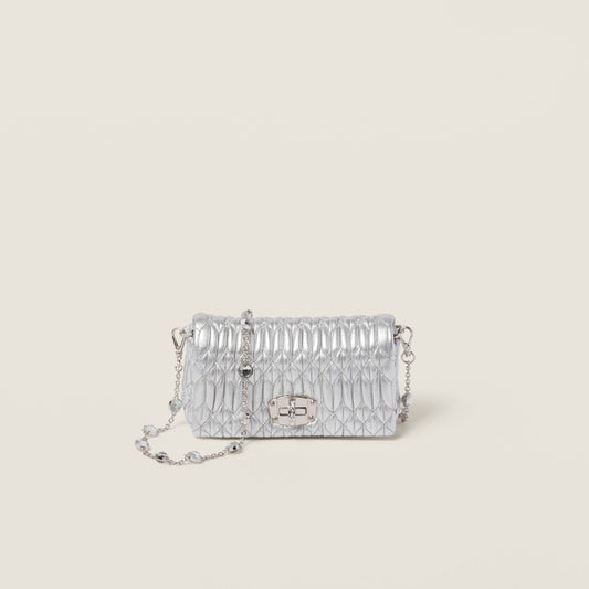 Miu Crystal nappa leather and crystal mini-bag