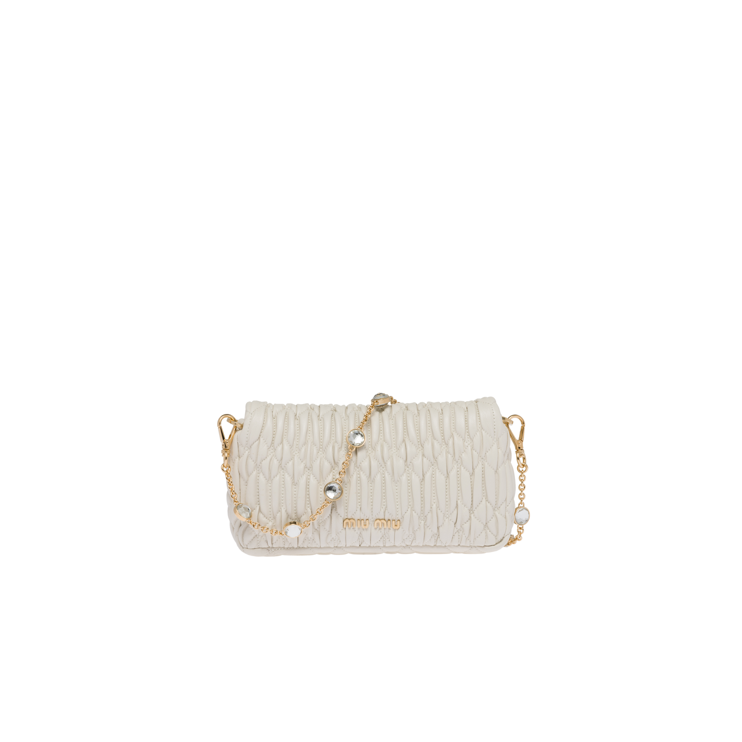 Miu Crystal nappa leather and crystal mini-bag