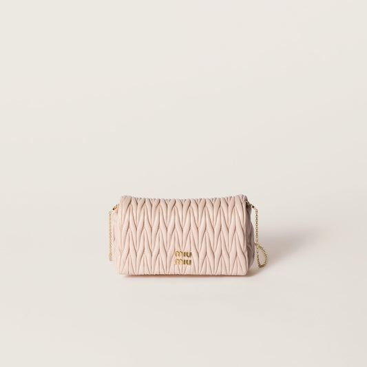 Matelassé nappa leather mini-bag