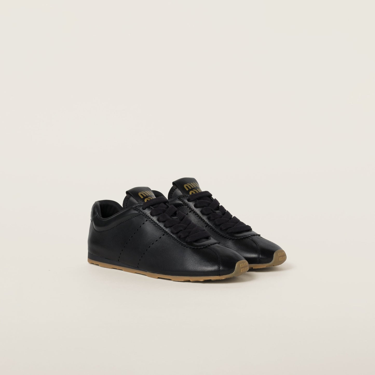 Plume nappa leather sneakers