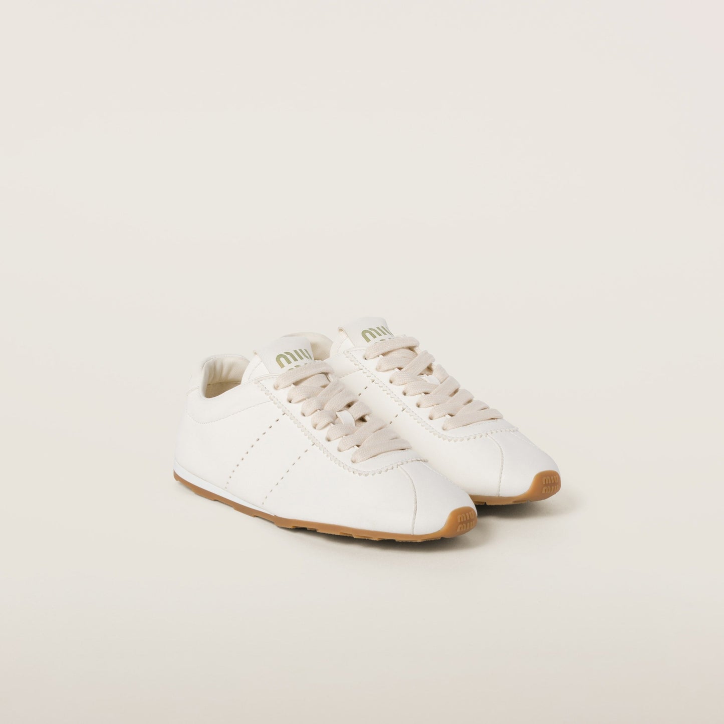 Plume nappa leather sneakers