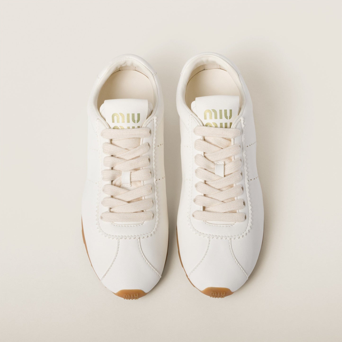 Plume nappa leather sneakers