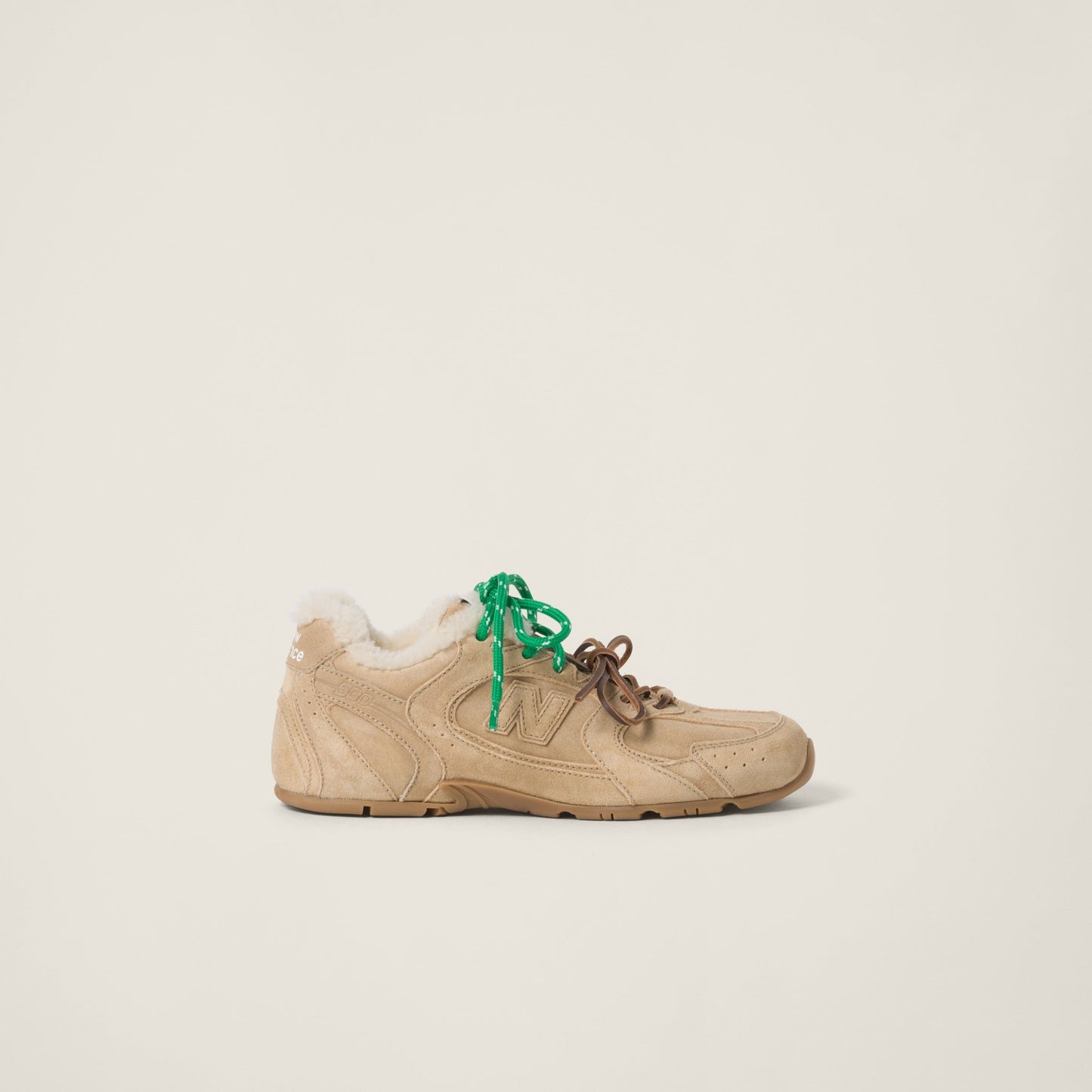 New Balance X Miu Miu 530 SL bleached leather sneakers