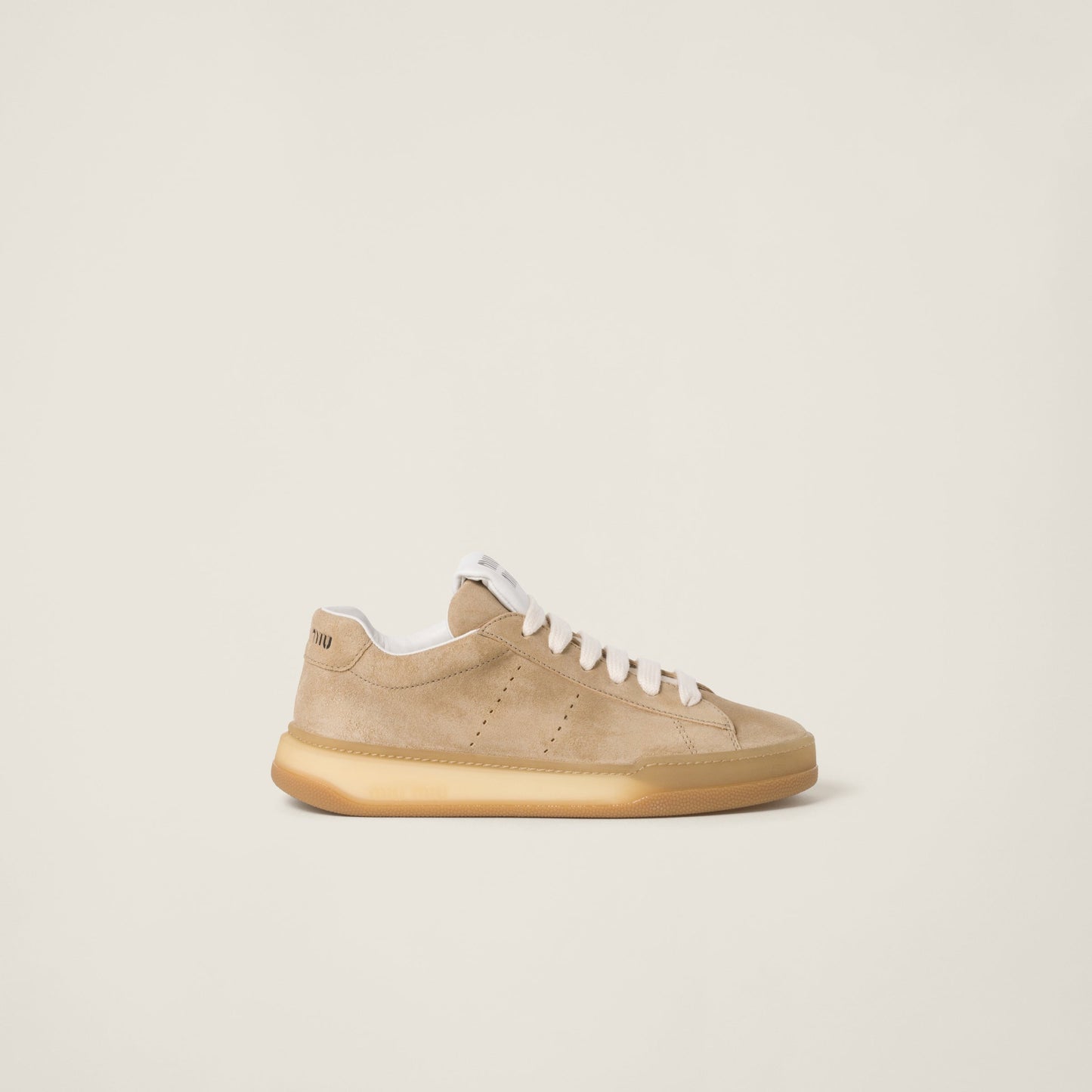 Bleached suede sneakers